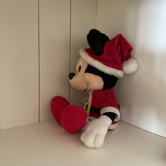 Vtg Playskool Santa Mickey Mouse Plush Christmas Santa Clause Suit Red Feet 20" - Picture 6 of 16